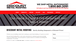 Desktop Screenshot of discountmetalroofing.com